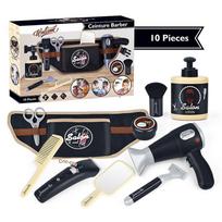 Boy Hairdresser Toy Simulation Play House Hair Dryer Storage Fanny Pack Set gray