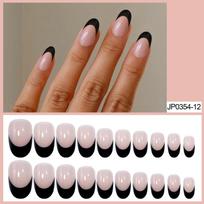 European and American Short Wear Armor Nude Color Almond Patch Nail Prosthetic Finger Patch Nail Art Extension Nail Wear