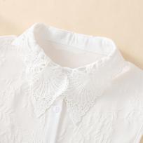 Women's Fashion Peacock Tail Collar Jacquard Fake Collar Personalized Decoration Collar Layered Half Shirt style Fake Collar