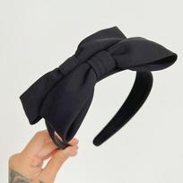 PROLY New Fashion Headwear Adult Double-layer Big Bowknot Hairband Casual Handmade Headband Adult Hair Accessories