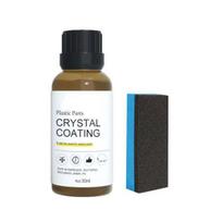 Automobilio odos atnaujintojas su kempinėmis 30ml Automobilio salono dengimo priemonė Oda 1 Set black