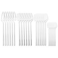 24Pcs Stainless Steel Flatware Cutlery Set Matte Knife Fork Spoon Teaspoon Dining & Kitchen Use Creative Hanging Tableware Set sidabras