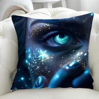 Celestial Mystic Decorative Pillowcases x Ornamental Pillows for Living Room Sofa Cushion Cover x Duplex Printing Home 30x30cm smėlis