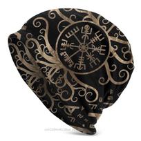 Viking Knitted Hat Vegvisir Tree Of Life Yggdrasil And Runes Beanie Caps For Unisex Women Skullies Beanies Ski Caps Bonnet Hats One Size