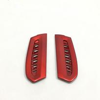 2pcs Interior ABS Red Side Air Vent Outlet Cover Trim For Toyota Camry