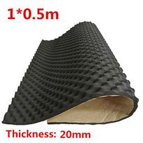 New 50x100cm Car Sound Deadening Foam Reducing Engine Noise Tyre Whine Road Noise