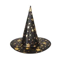 Halloween Hat Decoration Props Female Witch Adult Witch Headdress Dress Up Children's Holiday Hat One Size juoda