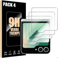 4 Tempered Glass for Samsung Galaxy Z Flip 5/6 - BOOLING - Scratch-Resistant Transparent Screen Protector skaidri
