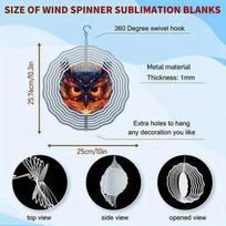 Flame Eagle Mandalala Wind Chime 2D Printed Metal Decor for Outdoor Garden Balcony Vibrant Orange Blue Feathers Handcrafted Eagle Design