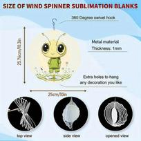 Metal Wind Chime with Rotating Hook Cute Ant Design Durable Outdoor Decor for Garden Patio Yard Perfect Gift for Men Women