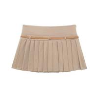 2024 Spring Women's Street Fashion Low Waist Pleated Skirt Pants Large