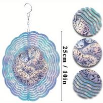 360 Degree Hook Metal Wind Chime 25.4cm Creative Design for All Seasons Hanging Garden Decor Elegant Gift for Friends and Family 01A