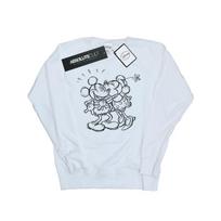 Disney Womens/Ladies Mickey And Minnie Kiss Sketch Sweatshirt L balta