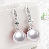 Andara  sterling  earrings pearl zircon earrings jewelry for women party engagement jewelry gifts W6540WW-