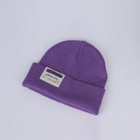 Wool hat autumn and winter tide Internet celebrity warm knitted hat fashion solid color show face small winter One size fits all (good elasticity) violetinė