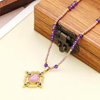 Women's Light Luxury Design Elegant Vintage Imitation Pearl Pendant Necklace Fashionable And Versatile Niche Design Necklace