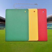 Red Green Yellow Football Referee Card PP Material Multipurpose Accessory Sturdy for Soccer Game yellow