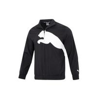 Puma Train Big Cat Lined Woven Fz Striukė su stovinčia apykakle ir sportiniu logotipu Vyriški viršutiniai drabužiai Juoda 522997-01 2XL black