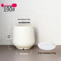 Elegant Plastic Flower Pot for Indoor Bonsai and Orchids Resin - 1 piece (thickened and hardened)
