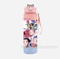 Anime K-Pop Demonų medžiotojų personažas Vandens puodelis Didelės talpos Lauko nešiojamas Virvelė Gėrimo butelis Dovana berniukams ir mergaitėms