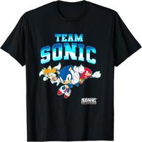 Sonic The Hedgehog Team Sonic Epic Group Shot T-Shirt S juoda