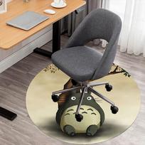 1pc Totoro tree Round Chair mat Area Rug - Non-Slip, Floor Mat for Office, Bedroom, and Indoor Decor c1125222 80cm by 80cm