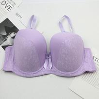 Nauji Seksualūs Gėlėti Push Up Liemenėlės Moterims Didelių Dydžių Moteriškos Kūno Formos Bralette Didesni Apatiniai Moterims Dideli Apatiniai 80D levanda