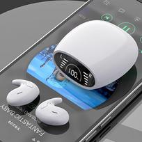 SK Ultra-thin Sleep Headphones 5.3 Wireless Bluetooth Headset Invisible Earbuds Hidden In Ear Button Sports Earphones Waterproof balta
