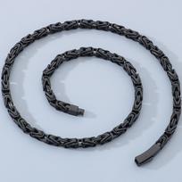 50-65CM 6MM Grandinėlė Vėrinys Chokeris Vyrams Prabangios Aukso Spalvos Nerūdijančio Plieno Vyriški Vėriniai Geriausi Draugai Berniukai Gimtadienio Papuošalai Dovanos 50CM juoda