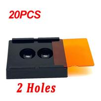 20/50PCS  Dental Shading Light Box Composite Resin Mixing Well Light-proof Storage Hading Color Toning Case Dentist Material