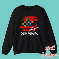 Ayrton Senna Brazilian Racing Legend Black Size S3XL Unisex T-Shirt L red
