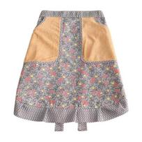 Breathable Half Apron with Pockets Water-Resistant Kitchen Waist Apron for Cooking Gardening Waitress Floral Print Adjustable Baking Catering Apron pilka