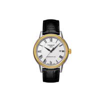Tissot Carson Series Automatic Mechanical Movement Roman Numerals 18k Gold Minimalist Casual Business Watch Men Watches White Steel T085.407.26.013.00 White Dial white