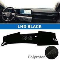 for Hyundai Kona 2024 2025 2026 (Without HUD)  Accessories Sunshade Protective Carpet Dash Pad Dashmat Car Dashboard Mat LHD Black