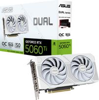 ASUS Dual GeForce RTX 5060 Ti 16 Gt White Edition graphics card (90YV0MH6-M0NA00)