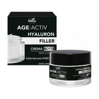 MATT naktinis drėkinamasis kremas su hialuronu HYALURON FILLER, 50 ml