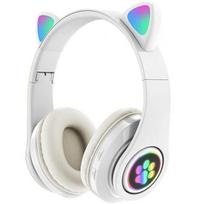 Ausinės // Ausinė su mikrofonu // ZS7E Słuchawki bt 5.0 led białe uszy