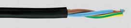Kabelis 3x2.5mm² daugiavielis, apvalus, juodas, varinis BVV-LL
