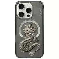 Nimmy Dragon MagSafe iPhone 16 Pro Max case, gray