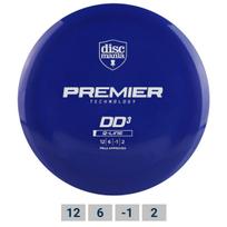 Diskgolfo diskas DISCMANIA Distance Driver Q-LINE PREMIER DD3 Blue