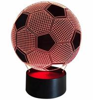 Žaidimų zona | PC | Konsolės | Priedai // Žaislai ir žaidimai vaikams // ZD98 LAMPKA NOCNA PIŁKA NOŻNA 3D LED