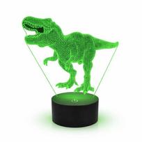 Žaidimų zona | PC | Konsolės | Priedai // Žaislai ir žaidimai vaikams // ZD98L LAMPKA NOCNA DINOZAUR 3D LED