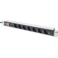 Digitus Įtampos stabilizatorius DN-95403, 2 m, 7x 250VAC 16A 4000W, aliuminio profilis, apsauga nuo perkrovos