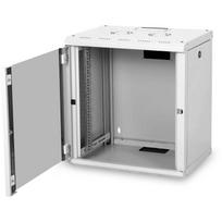 Digitus Sieninis spintelė DN-19 12-U, 62.4cm, 60cm, 45cm, RAL 7035, IP20, 100kg, Plexiglass durys