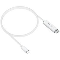 Hyper USB-C į HDMI 4K60Hz kabelis HD6007WHGL, 2.5m, 3840x2160 60Hz, 4K60Hz palaikymas, DP Alt režimas
