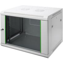Digitus Sieninis montavimo spinteles Dinaminė bazinė serija DN-19 09-U-EC, 60 x 45 cm, RAL 7035, stiklinės durys