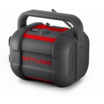 Muse Darbo radijas M-968 BTR, 40 W, atsparus vandeniui, Bluetooth, belaidis, nešiojamas, NFC funkcijos, juodas/raudonas