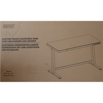 SALE OUT. Electric Height Adjustable Desk | 72 - 121 cm | Maximum load weight 50 kg | Metal | White | 24 month(s) | DAMAGED PACKAGING, DEMO