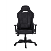 Arozzi Torretta Soft Fabric | Gaming Chair | Metal/Reinforced nylon | Pure Black