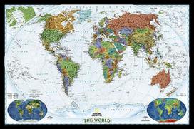 National Geographic World Wall Map - Decorator (46 X 30.5 In)